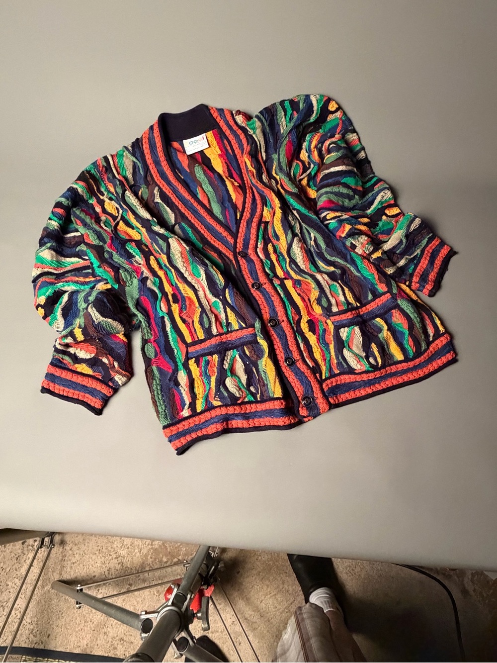 COOGI Multicolor Striped Knit Sweater